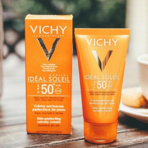 Kem Chống Nắng Vichy  FREESHIP  Chống Nắng Vichy Ideal Soleil Pháp Cấp Ẩm Và Nuôi Dưỡng Da Không Gây Nhờn Rít Chỉ Số S