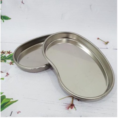 Khay Hạt Đậu, Hũ Đựng Bông Khay Qủa Đậu Hộp INOX Đựng Bông Cồn Cho Phun Xăm , Thẩm Mỹ Viện