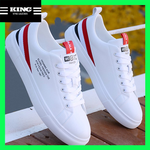 Giày thể thao giá rẻ nam, giày sneaker nam trắng giá rẻ nhất mã OTN21