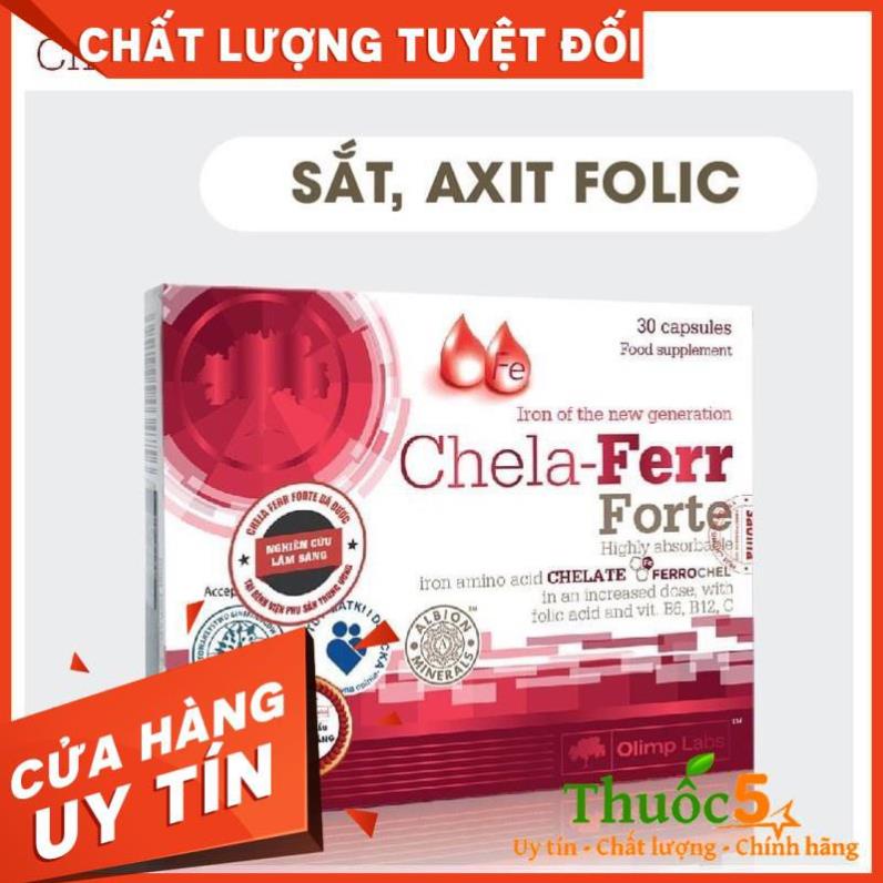 [GIÁ GỐC] Chela Ferr Forte bổ sung sắt hữu cơ cho mẹ bầu - hộp 30 viên