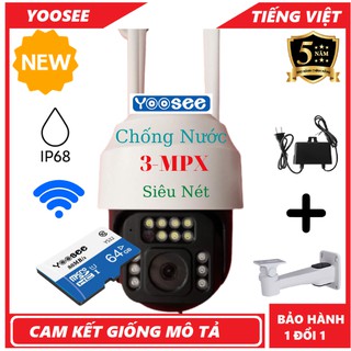 Camera yoosee ngoài trời PTZ 3.0 Mắt Nhện chống nước