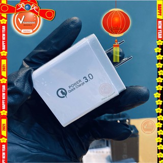 Củ sạc nhanh 18w qc 3.0 - 4 cổng sạc, công suất 33w - chuẩn qualcomm | bh 1 - 1
