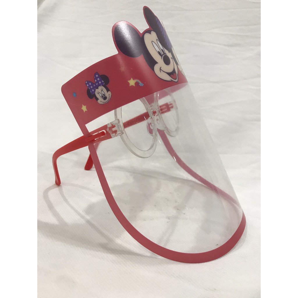 Màn chắn giọt bắn cho bé có gọng kính - hình siêu nhân mickey captain công chúa disney dễ thương