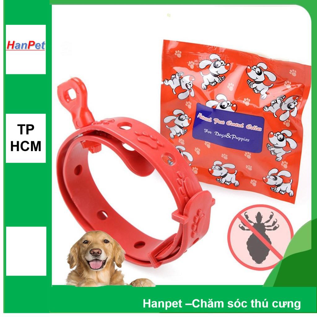 HCM - Vòng chống rận Hanpet 19k chống ve bọ chét hiệu quả 4 tháng cho chó mèo thú cưng vòng đeo cổ chống ve rận