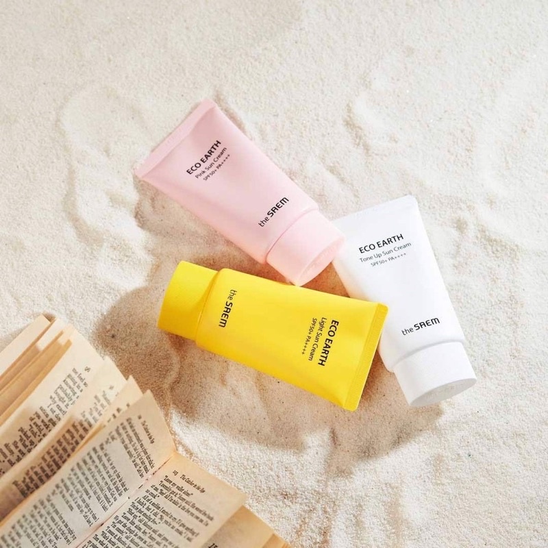 Kem chống nắng The Saem Eco Earth Light/Pink/Cica Sun Cream