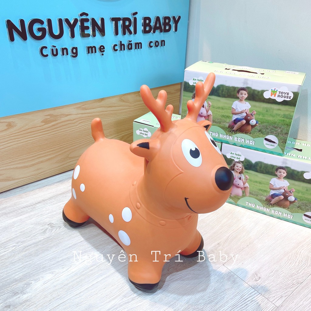 [Chính Hãng] Thú nhún cao cấp Toys House mẫu mới kèm bơm