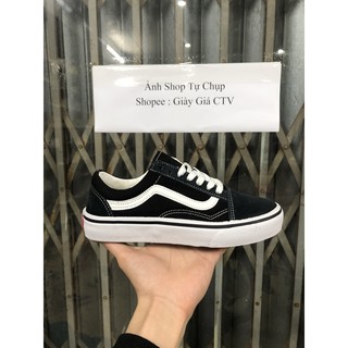 ] Giày thể thao sneaker đen trắng nhung