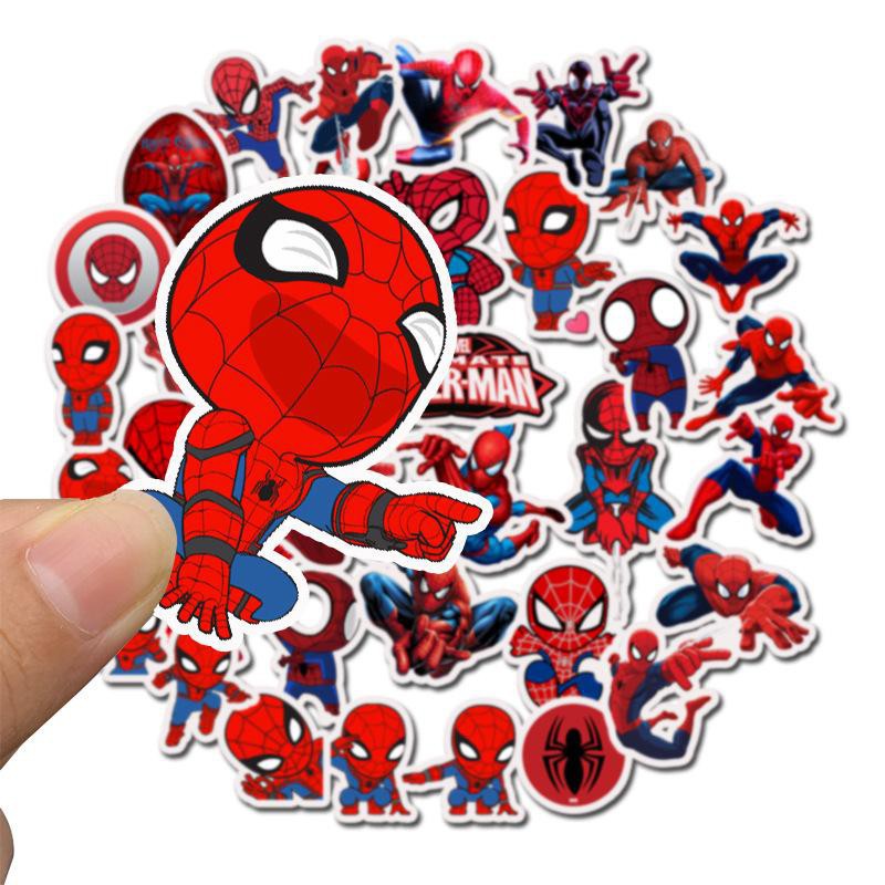 Sticker dán cao cấp chủ đề spIder man - người nhện só cán chống bay màu M0399