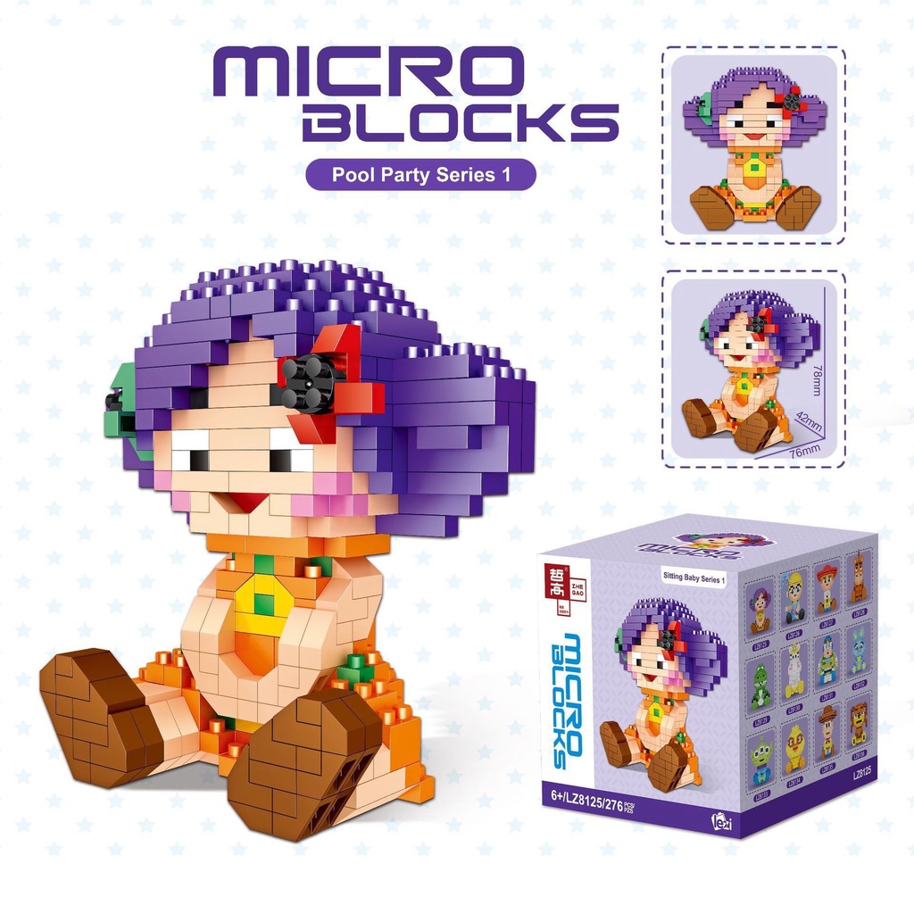 Đồ chơi lắp ráp, đồ chơi lắp ghép 3D mô hình câu chuyện đồ chơi toy story toystory toy story 8cm