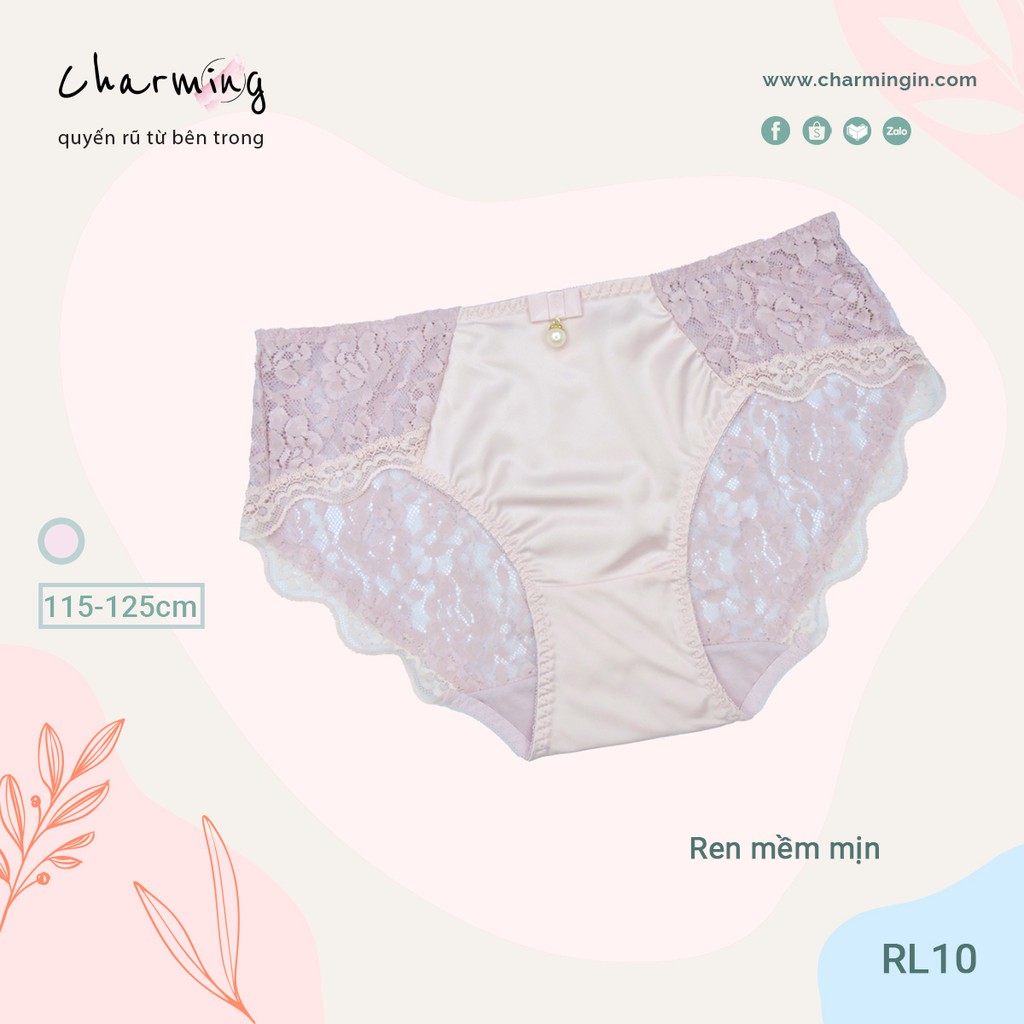 Quần lót ren satin sang trọng form lớn Âu Mỹ - QLRL0010