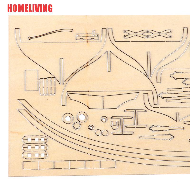 Mô Hình Thuyền Buồm Bằng Gỗ Tỉ Lệ 1: 100 Dùng Trang Trí DIY
