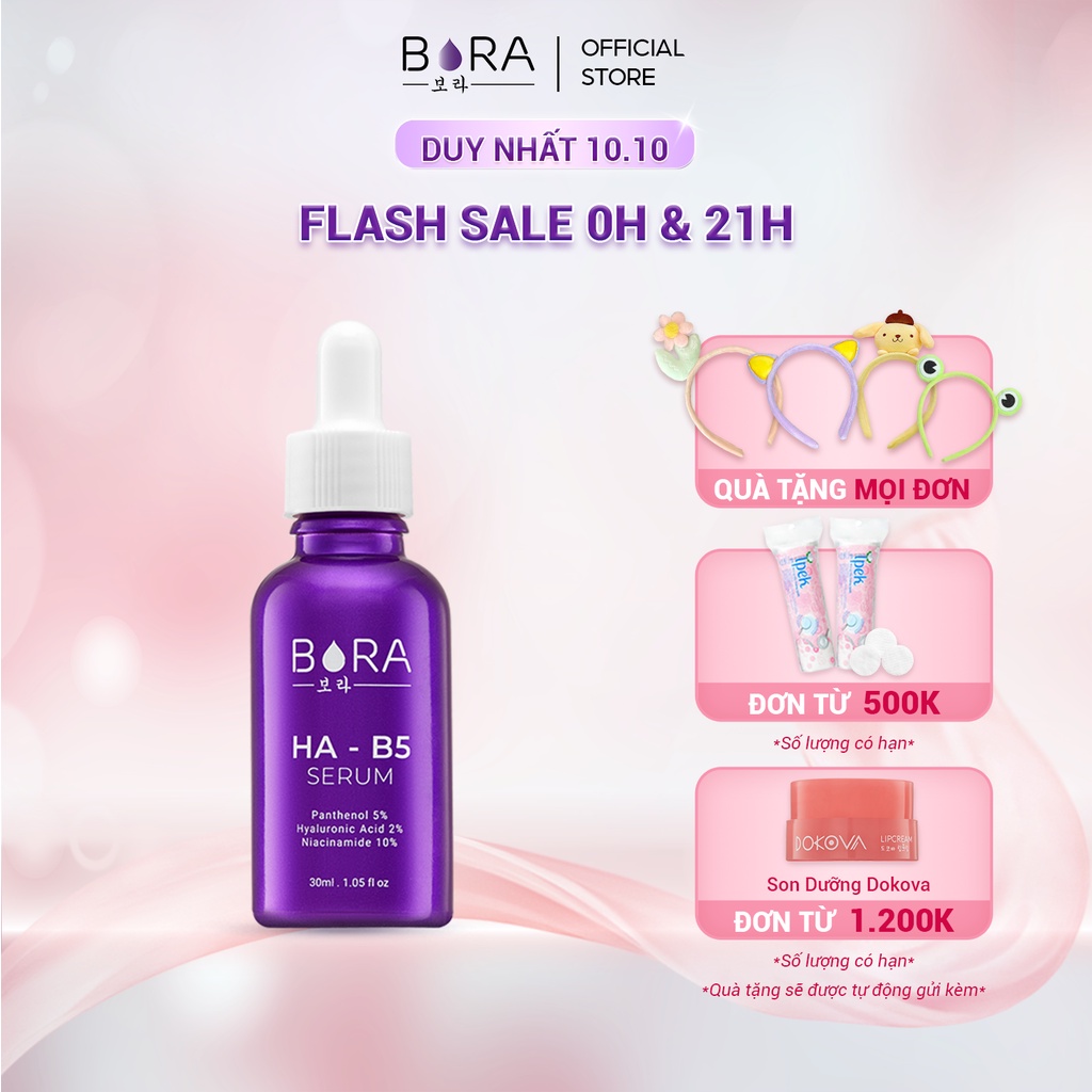 Tinh chất dưỡng ẩm nuôi dưỡng làn da trắng hồng Bora HA B5 Serum lọ 30ml