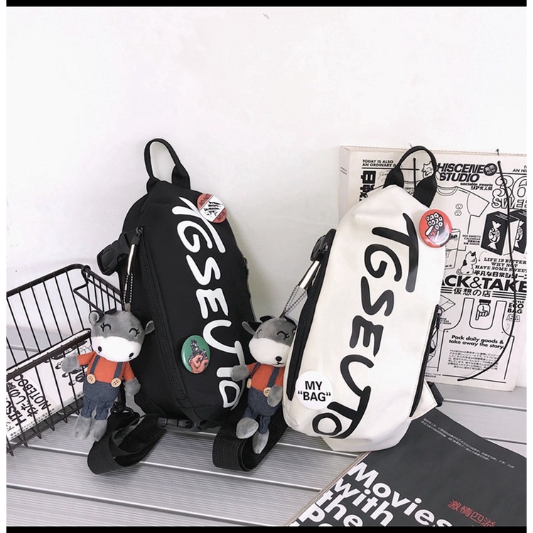 Túi Đeo Chéo Nam Nữ Mini Thời Trang - Túi Kẹp Nách Vải Canvas Đeo Hông Cute Đẹp Rẻ Phong Cách Hàn Quốc TGSEUTO