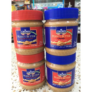 Bơ đậu phộng Peanut Butter hiệu Crown 340g