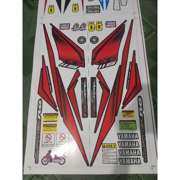 Tem rời dán xe jupiter fi