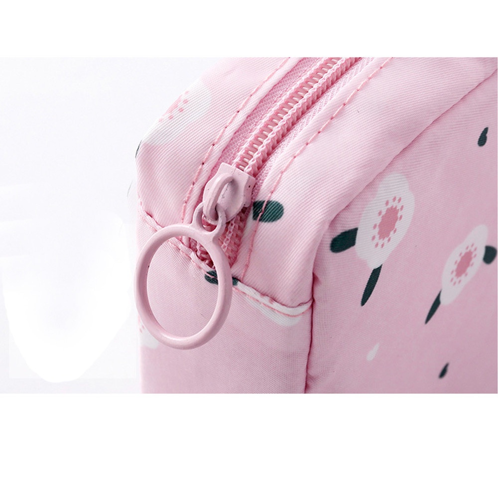 Túi Đựng Mỹ Phẩm / Son Môi / Tiền Xu Mini Có Khóa Kéo Tiện Lợi Dành Cho Nữ