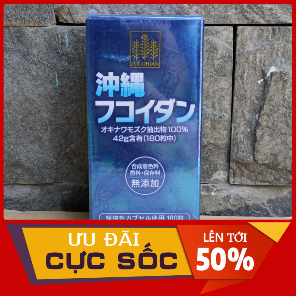 ĐẠI HẠ GIÁ Viên Uống Okinawa Fucoidan Của Nhật 180 Viên - Fucoidan Okinawa ĐẠI HẠ GIÁ