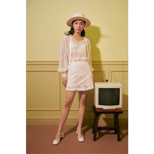 ANNISA SKIRT // Chân váy ren hoạ tiết KAIA | BigBuy360 - bigbuy360.vn