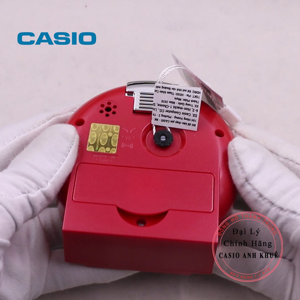 Đồng hồ để bàn Casio TQ-228-4DF báo thức, dạ quang ( 8.6 cm )