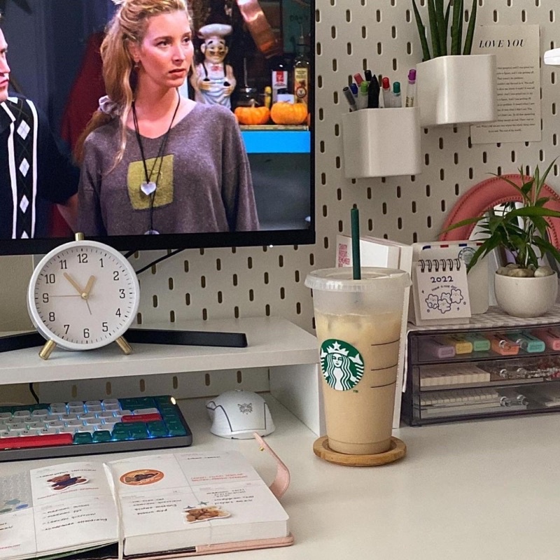 Order Ly STARBUCKS tái sử dụng kèm ống hút