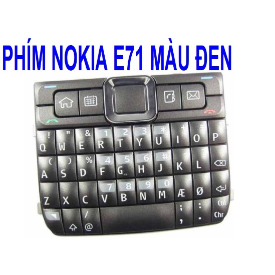 PHÍM NOKIA E71 MÀU ĐEN