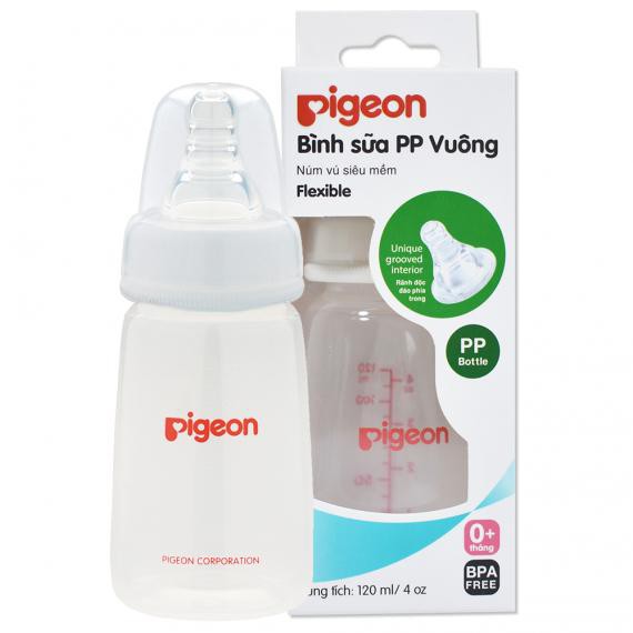 Bình Sữa Pigeon PP Vuông 120 -240ml