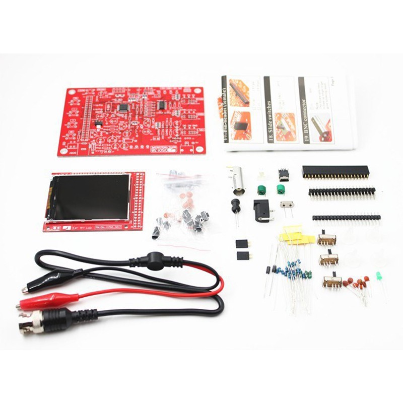 1 Bộ Máy Dao Động Kỹ Thuật Số Cầm Tay TFT 2.4 &quot;SMD + Vỏ Acrylic Cho DSO138 Oscilloscope