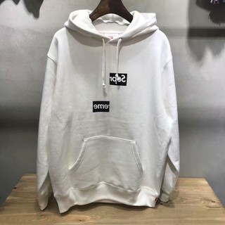 Áo Hoodie Supreme Comme des Garcons Split Box Logo Tee WHITE