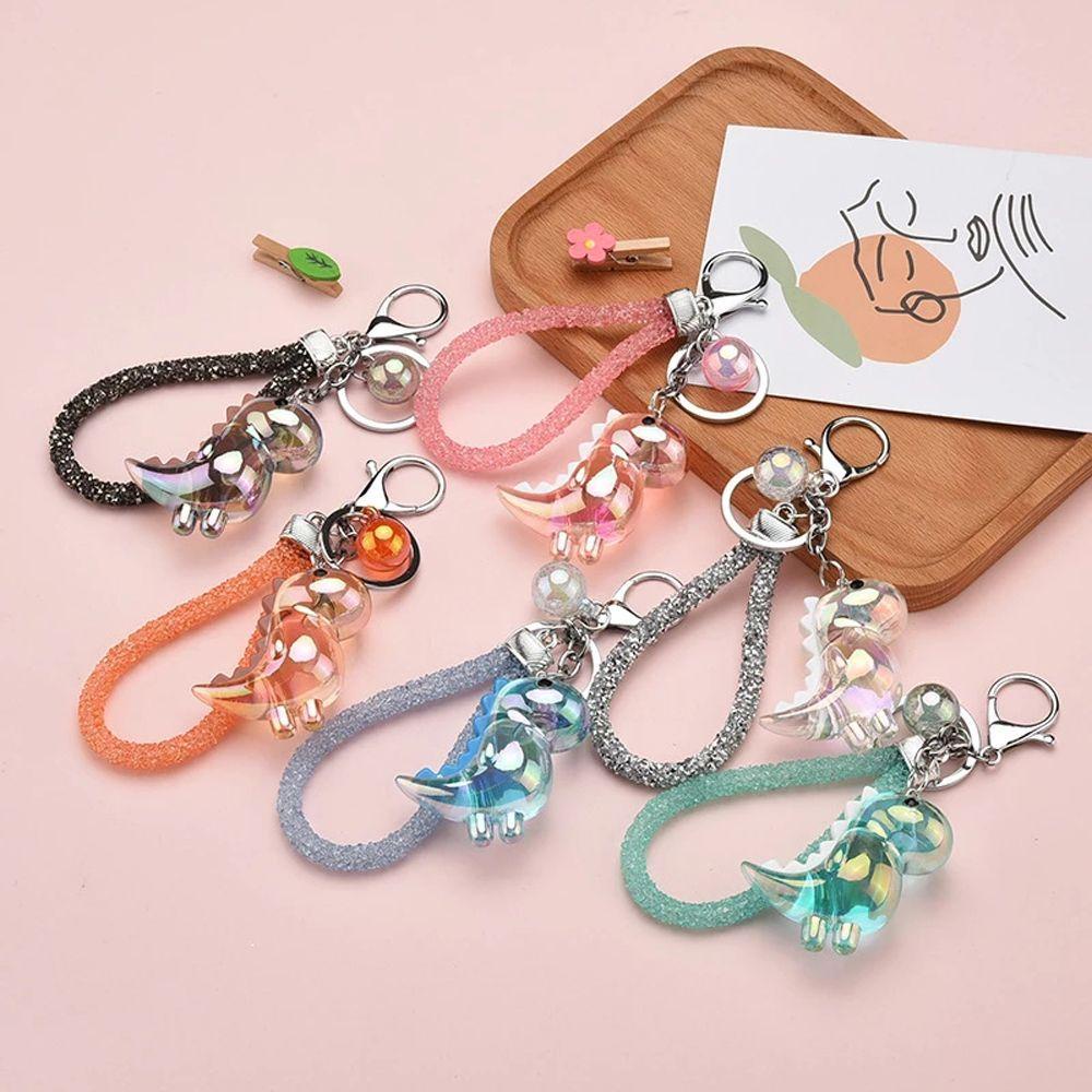 Móc Khóa Hình Khủng Long Bằng Acrylic Dễ Thương