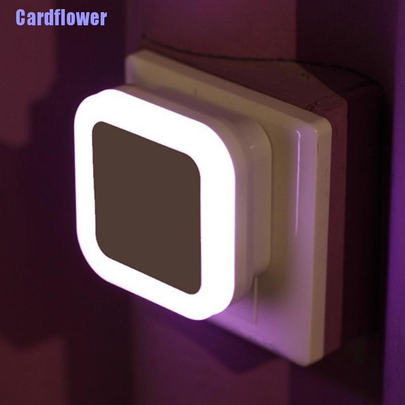 Cardflower  Auto LED Light Induction Sensor Control Bedroom Night Lights Bed Lamp US Plug