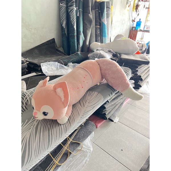 Gấu Bông Hồ Ly Đuôi Chồn, gối ôm cáo Cực trend Thú Nhồi Bông Búp Bê Siêu Dễ Thương