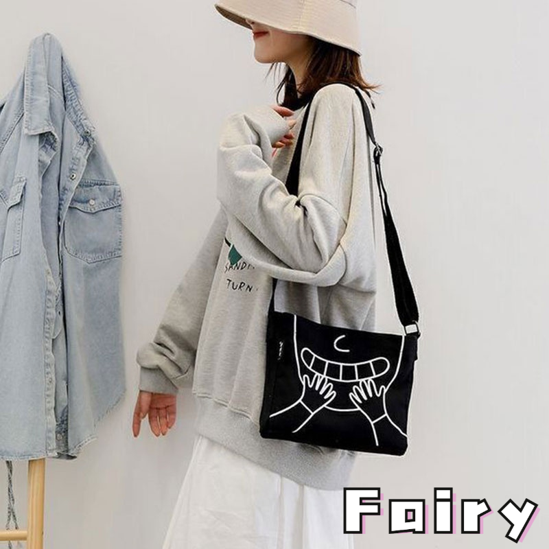 Túi Đeo Chéo canvas Phong Cách Hàn Quốc Thời Trang Mới Cho Nữ（Hết hàng）