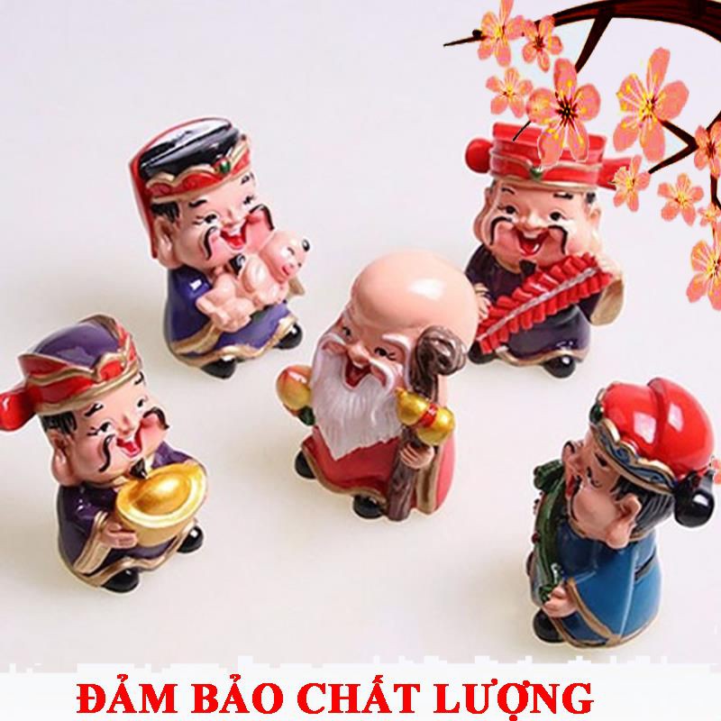 {SẢN PHẨM HOT TREND}  BỘ TƯỢNG 5 ÔNG THẦN TÀI PHÚC - LỘC - THỌ - TÀI - HỶ (LOẠI CÓ  ILY_WÈM ĐẾ)  ILY_W0979 [SHOP UY TÍN]