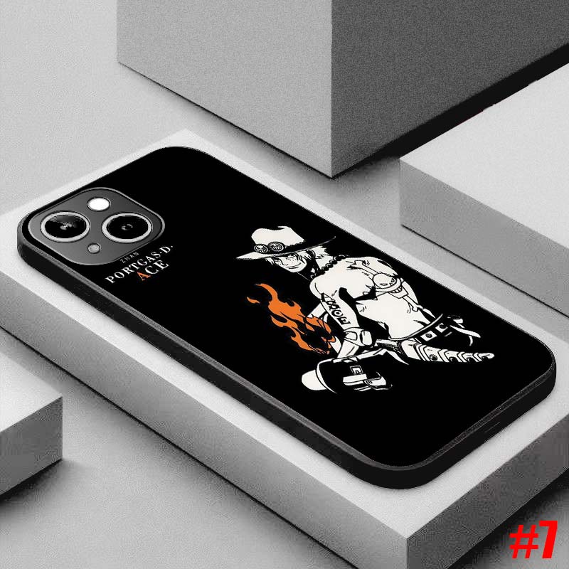 Ốp lưng TPU mềm Samsung Galaxy S7 Edge S8 S8+ Plus One Piece Black hoa văn