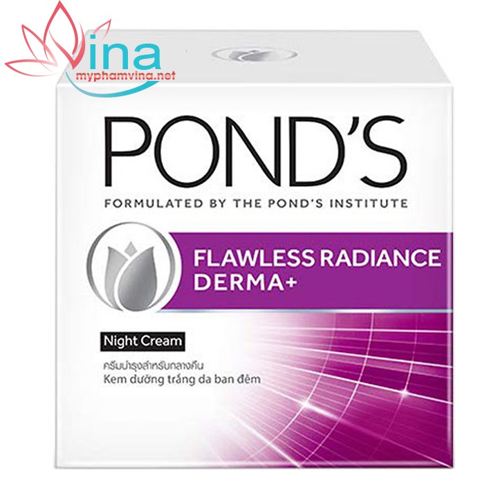 KEM DƯỠNG TRẰNG DA PONDS FLAWLESS RADIANCE DERMA MATTIFYING NIGHT CREAM 50G