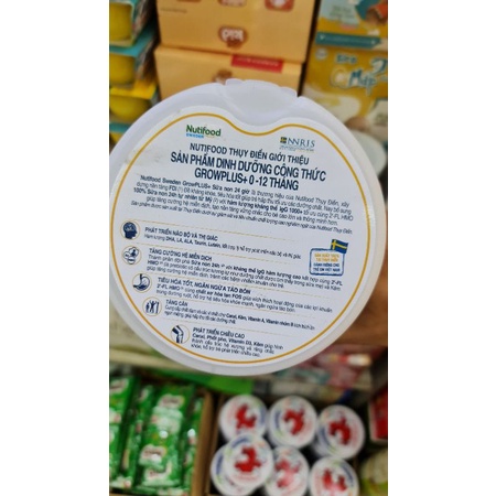 Sữa bột Growplus Vàng 0+,1+ 800gr Nutifood ( Exp2025)
