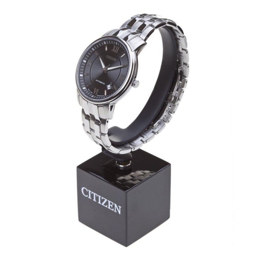 Đồng Hồ Citizen Nam Dây Kim Loại Máy Cơ-Automatic NB0010-59E - Mặt Đen (41mm)