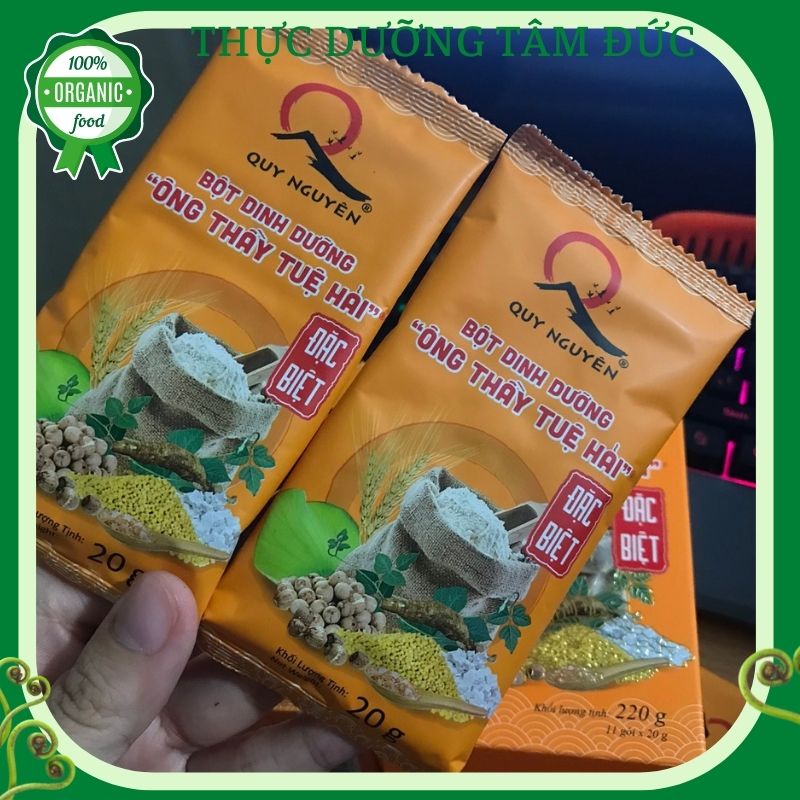 Bột dinh dưỡng đặc biệt Ông thầy Tuệ Hải hộp 220g/ 11 gói - chùa Long Hương