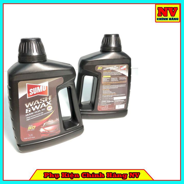 Nước rửa xe bảo vệ màu sơn xe SUMO WASH & WAX 1 lít