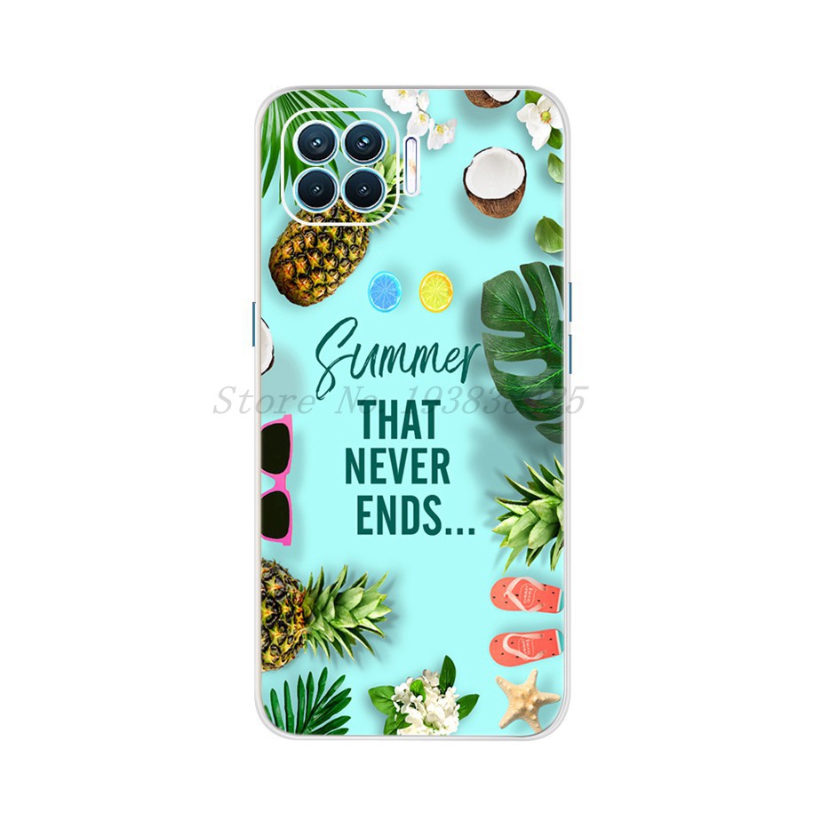 Ốp điện thoại silicon in họa tiết vân đá cẩm thạch hợp thời trang cho Oppo Reno4 Lite A93 F17 Pro Cph2119 6.43 Inch