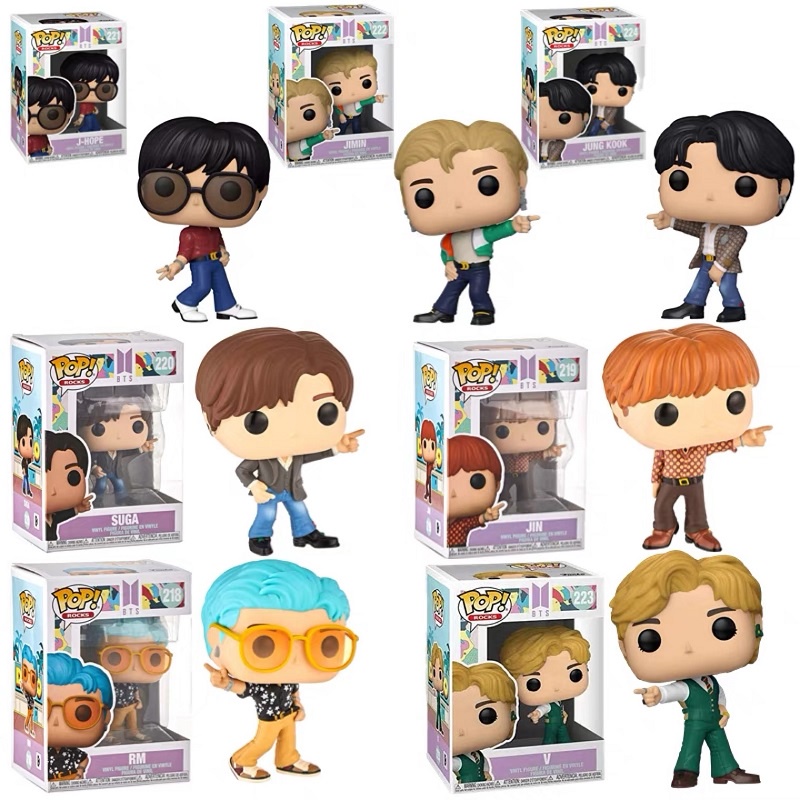 Mô Hình Đồ Chơi Sưu Tầm Búp Bê Funko POP BT21 2022 Bằng PVC RM JUNG V BTS