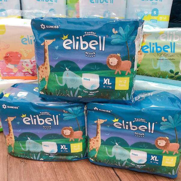 [CHÍNH HÃNG] Bỉm dán/quần ELIBELL Nga ACTIVE phiên bản không đau ví mềm mỏng đủ size cho bé