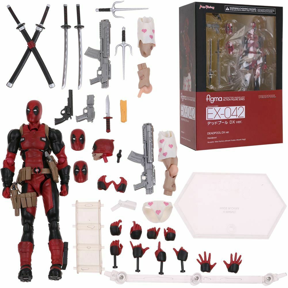 Nhân Vật Deadpool Figma EX-42 X-Men Mô Hình Đồ Chơi Chất Liệu PVC Dùng Làm Quà Tặng