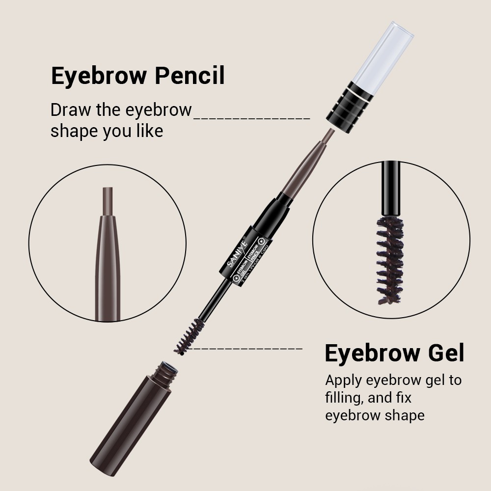 [Hàng mới về] Bút kẻ mày SANIYE chống thấm nước lâu trôi 2 trong 1 4D chính hãng M314 | BigBuy360 - bigbuy360.vn