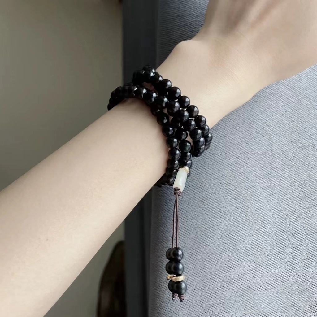 Muny Vòng Tay Chuỗi Hạt Gỗ Đàn Hương 6mm 8mm Thời Trang Cho Cặp Đôi