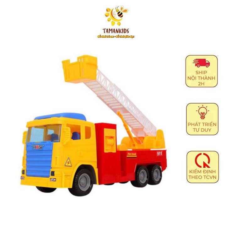 Đồ Chơi Mô Hình Xe Cứu Hỏa Loại Lớn Hàng Việt Nam Cao Cấp