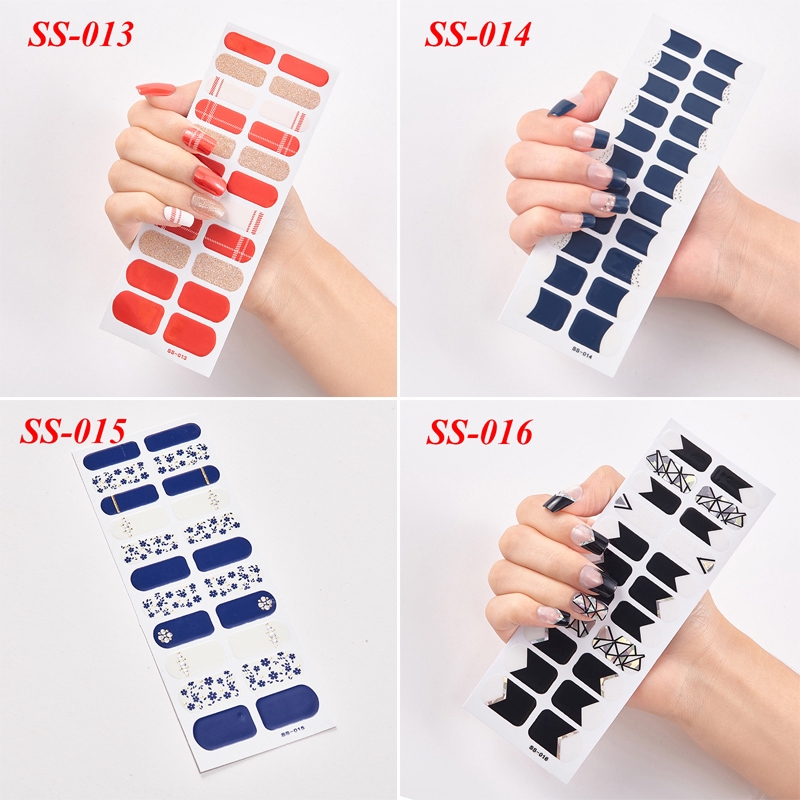 Set 22 nhãn dán móng tay 3D nhiều phong cách tùy chọn Ss001-020
