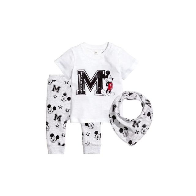 Set bộ cotton 3 chi tiết cho bé