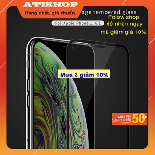 Kính cường lực iphone xr/ ip 11- chống vân tay-full màn hình-ag
