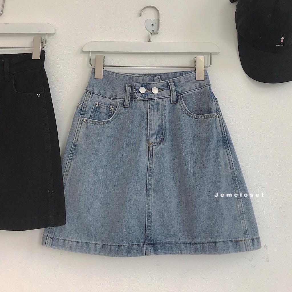 [Mã SKAMCLU7 giảm 10% tối đa 50K đơn 0Đ] Chân váy jean DJJ dáng chữ a - 3354 | BigBuy360 - bigbuy360.vn